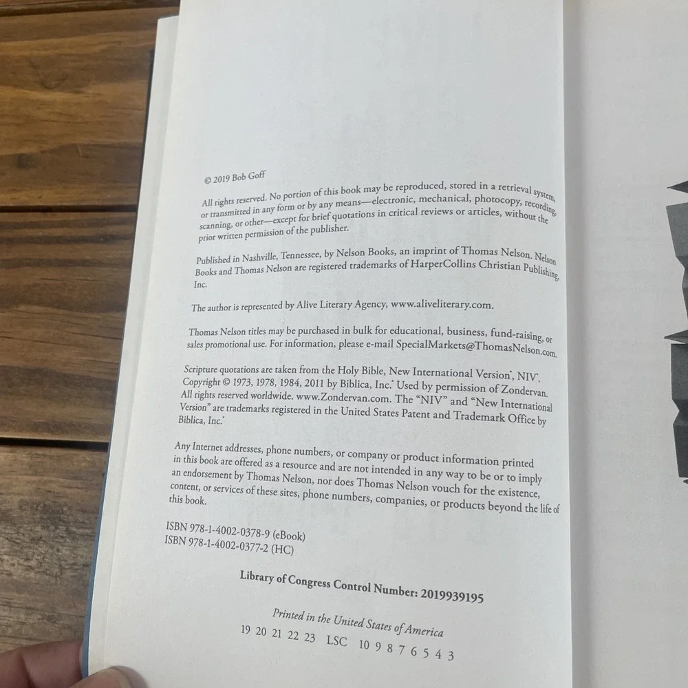 Live in Grace, Walk in Love : A 365-Day Journey by Bob Goff (2019, Hardcover)